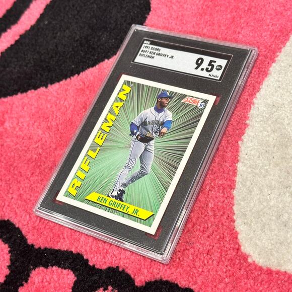 Ken Griffey Jr. – 1991 Score Rifleman #697 – PSA 9 Mint – As Pictured - Picture 3 of 6